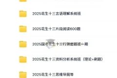 2025年国家公务员考试花生十三行测/申论系统班