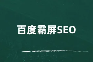 覃加波百度霸屏SEO课程