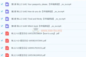 五年级英语：新概念英语一册15 – 22，杨雅静课程