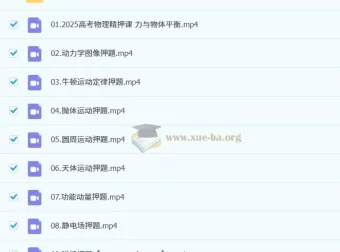 赵玉峰高三高考物理冲刺押题课程