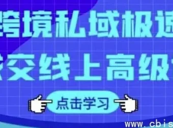 跨境私域极速成交线上高级课