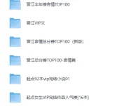 《全网VIP小说排行榜Top100》必读热门网文书单大合集