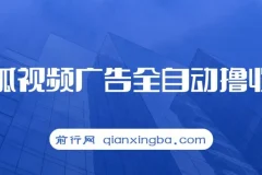 搜狐视频广告撸收益项目：单号日入可观