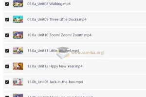 清华幼儿英语启蒙动画48集全