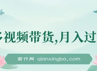 多多视频带货：上月收益1.68万，无脑搬运即可上手