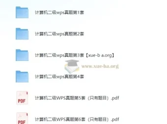 计算机二级WPS真题题库6套（含真题与答案）