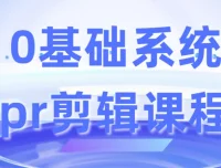 零基础系统Pr剪辑课程