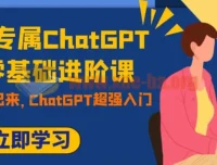 职场人专属ChatGPT零基础进阶课：开启AI职场新征程