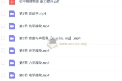 质心初中物理能力提升7讲课程