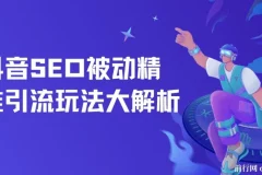 抖音SEO被动精准引流玩法大解析及推广操作方法