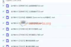 金亦姗高三高考语文寒假班课程