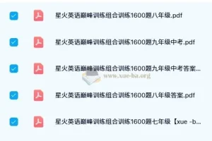 星火英语巅峰训练组合训练