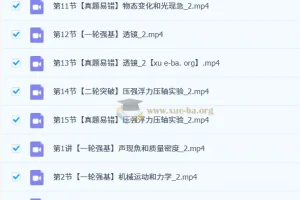 2025初三中考物理春季上S课程 – 杨萌物理