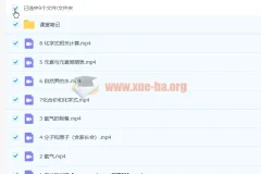 杨静然初三化学春季尖端班课程（7讲完结带笔记）