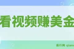 看视频轻松赚取美金，可直接提现