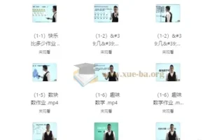 艾麦思网校小学1-6年级数学思维视频课（全套300讲）