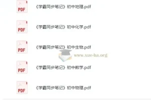 绿卡图书《初中学霸同步笔记（全九科）》