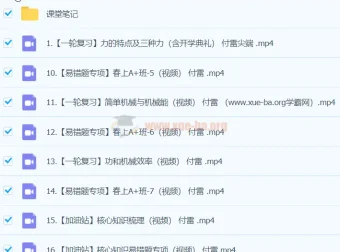 付雷初三物理寒假A+班课程