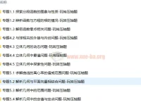 《突破140分之高三数学选择题填空题》课程