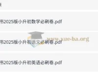 2025春小学六年级语数英小升初必刷卷（含答案）