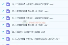 龙天宇初三中考英语A+春季班（下）