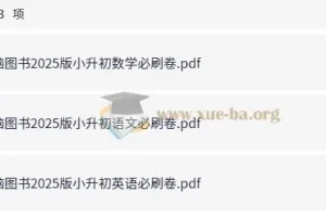 2025春小学六年级语数英小升初必刷卷（含答案）
