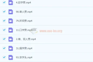 小田硬笔书法基本笔画结构课程
