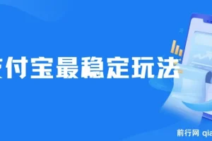 2024下半年支付宝稳定玩法：0成本易上手风口项目