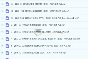 一数中考数学每日一题合集