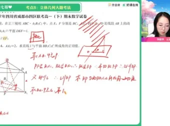 刘天麒高一数学尖端班：解三角形与立体几何专题突破