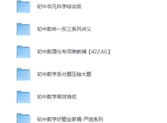 《初中数理化专项类教辅合集：奥林匹克小丛书初中卷，适合各层次学生》