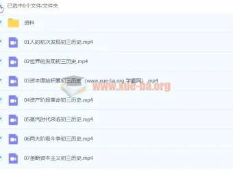 张天禄2020九年级历史暑假课程（已完结共7讲）