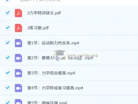 质心初中物理力学特训课程（上下共15讲完结）