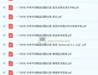 一飞冲天-中考专项精品试题分类（2024 – 2026）