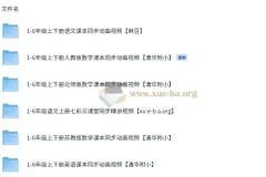 1 – 6 年级语文、英语、数学课本同步视频教程