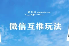 微信互推玩法：日赚300+的长期项目保姆级教学