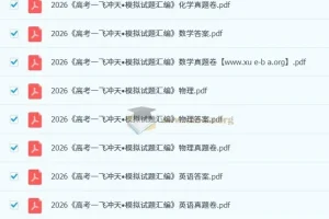 2026版《一飞冲天》高考模拟试题汇编