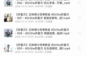 《许蓝方正妹博士性学教室：男女那些羞羞事》