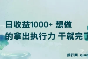 视频号掘金项目：稳定高收益，执行力是关键