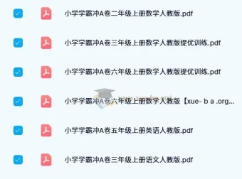 小学学霸冲A卷（2 – 6年级语数英）