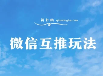 微信互推玩法：日赚300+的长期项目保姆级教学
