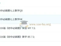 理想树初中七八九年级（上）必刷题系列