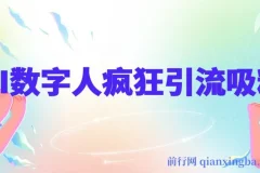 AI数字人引流创业粉课程，简单高效日引300+