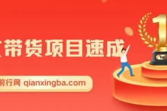 图文带货项目速成课程：无需真人出镜、发货与开播，轻松开启赚钱之路