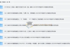 2024 – 2025中考数学几何模型归纳训练（全国通用）