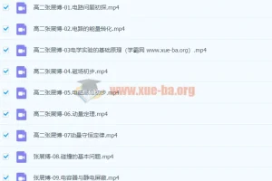 张展博高二物理一轮暑假班课程