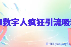 AI数字人引流创业粉课程，简单高效日引300+