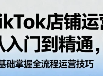 《TikTok店铺运营从入门到精通》：零基础掌握全流程运营技巧