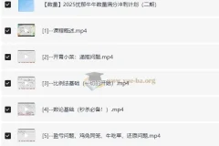 2025忧郁牛牛秘传省考国考数量技巧集合课（含第二期冲刺计划+讲义）