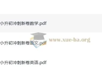 《一本小升初冲刺新卷》：助力小升初备考